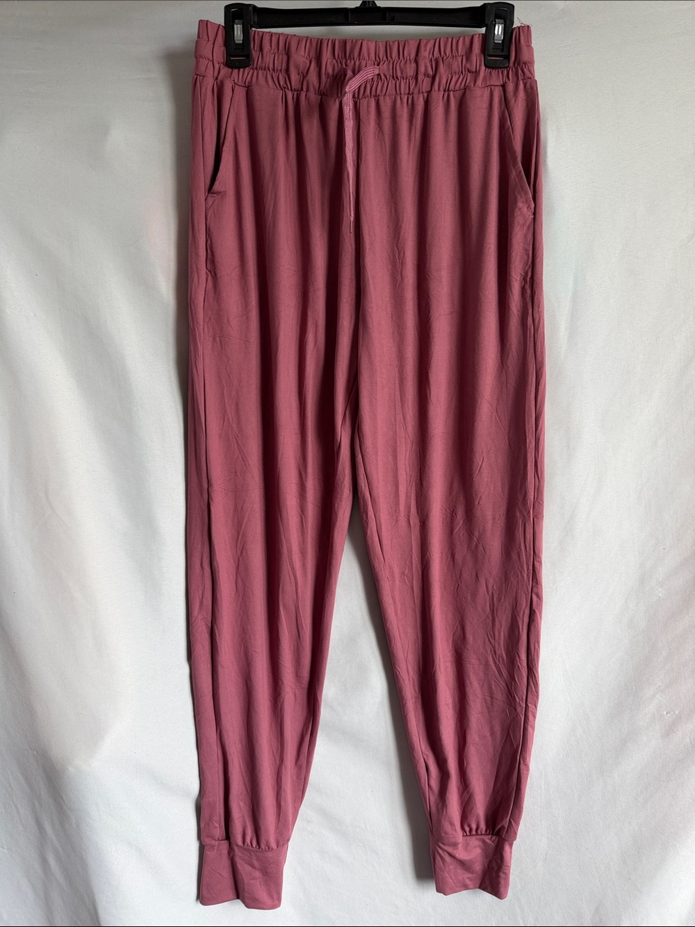Women's Relaxed Drawstring Joggers in Dusty Rose